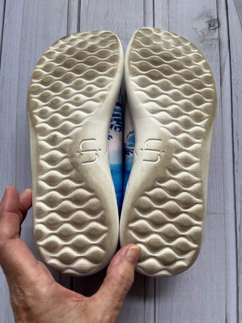 UIN Artistic beach umbrella slip on round toe ballet flat loafer shoe. Size 8.5 - Picture 5 of 11